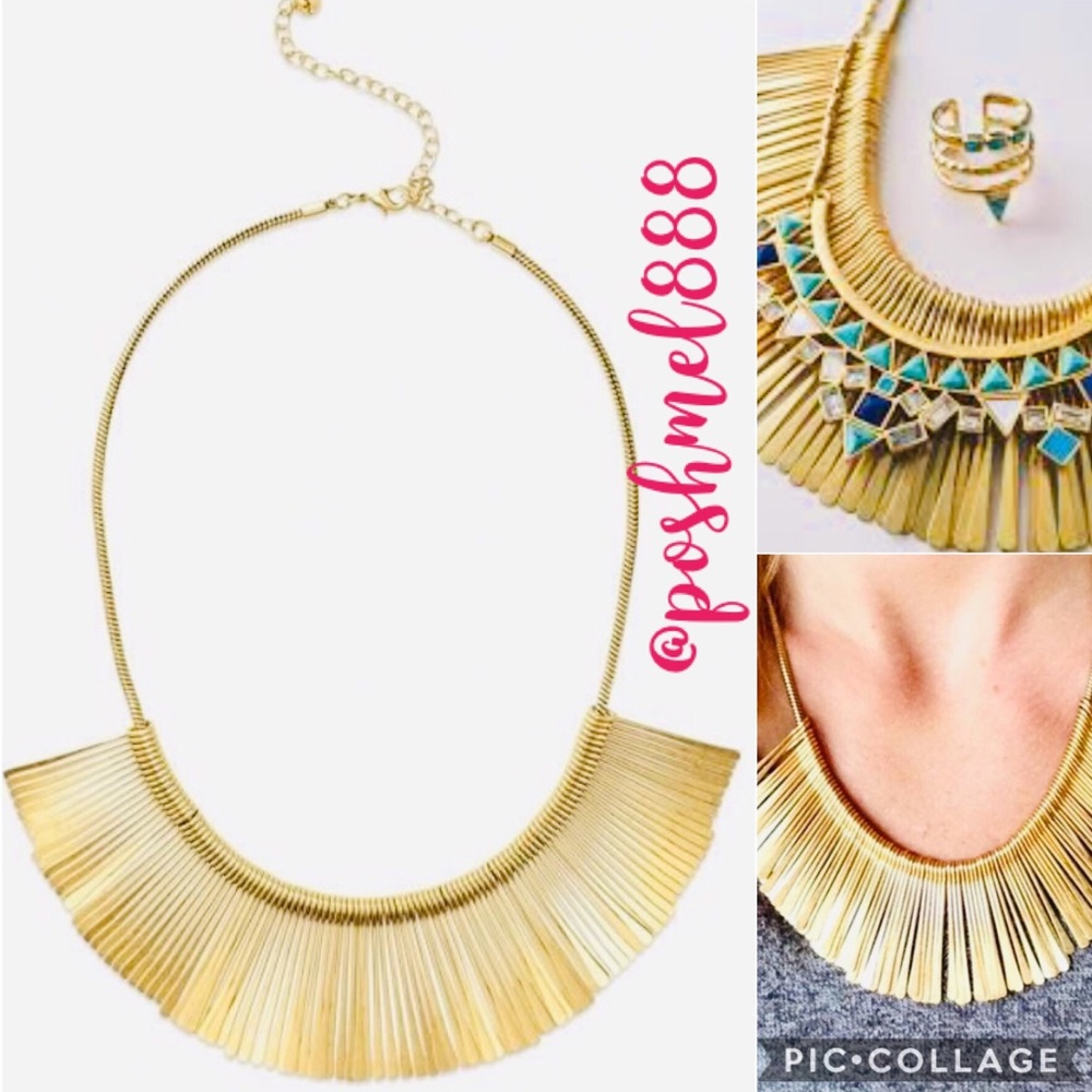 :: Stella & Dot Essential Fringe Gold Necklace - Picture 2 of 9